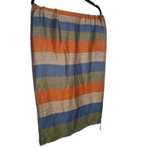 Pashmina/Scarf/Wrap • Warm Jewel-Tones • Stripes • EUC •